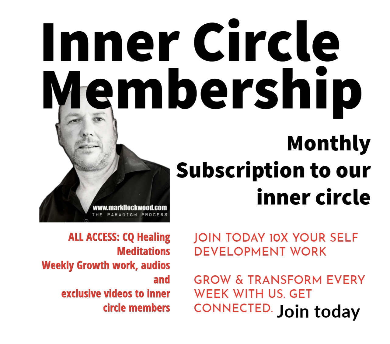 Monthly membership to our inner circle program