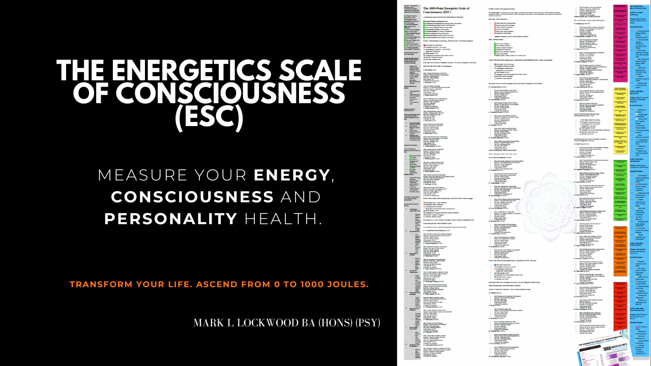 The Energetics Scale of Consciousness